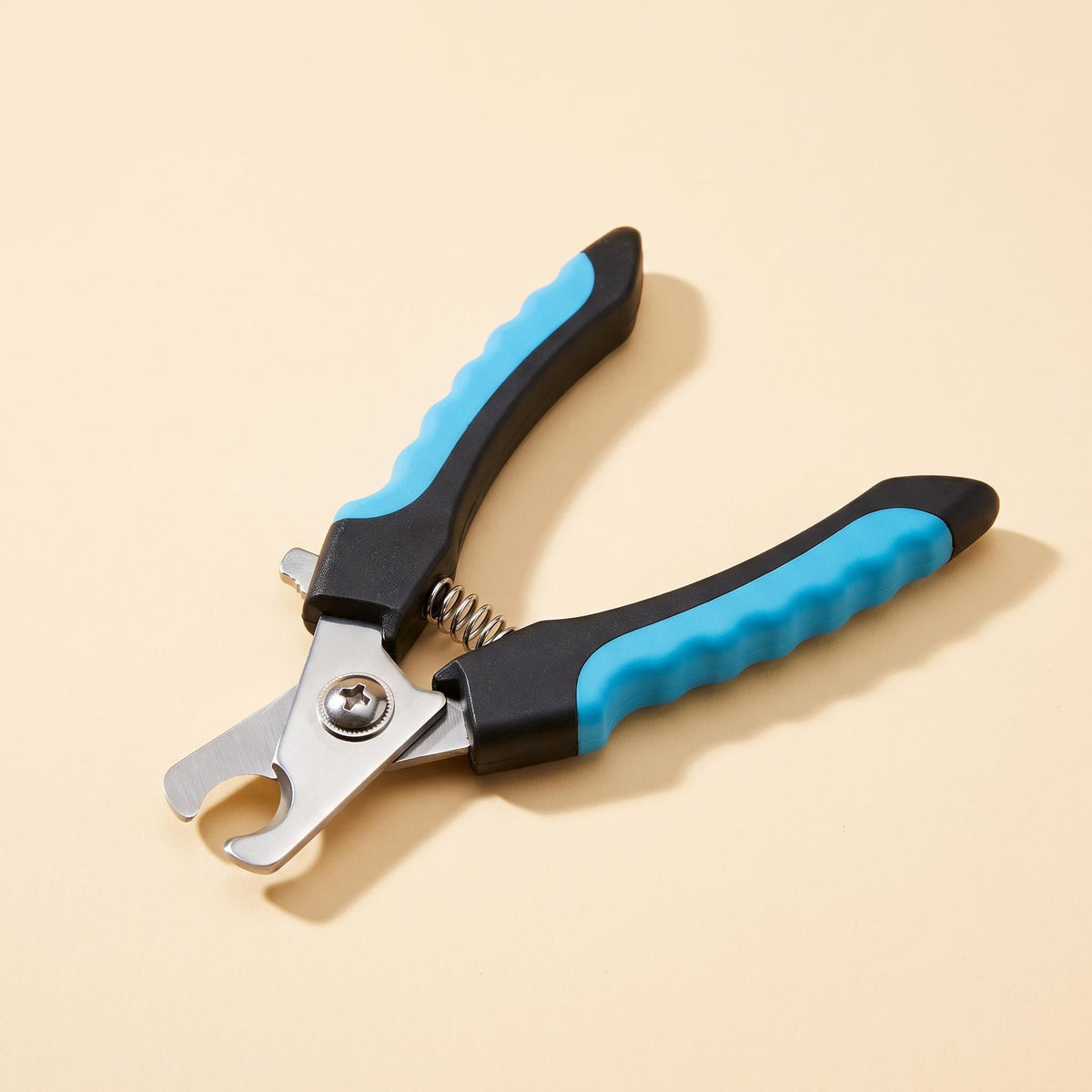 Dog nail clippers with safety guard – Blue
