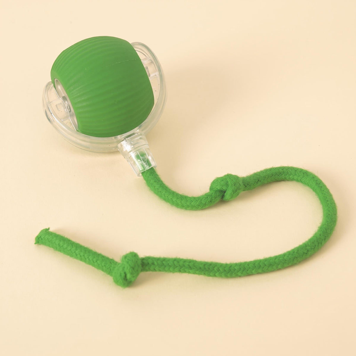 Interactive rolling dog ball with tail – Green