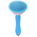 Self-cleaning dog brush – Blue