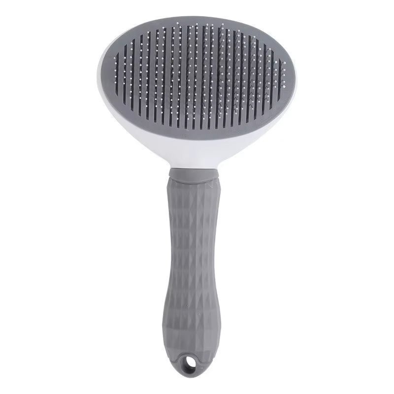 Self-cleaning dog brush – Grey