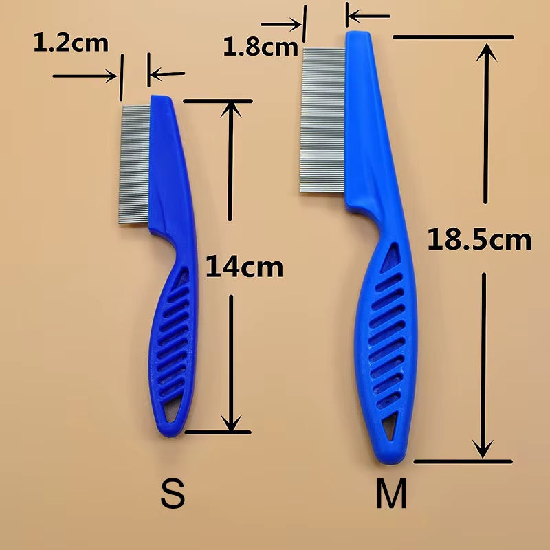 1Pc Pet Hair Shedding Comb Stainless Steel Flea Comb for Cat Dog Pet Comfort Flea Hair Grooming Comb Dog Brush Grooming Tools